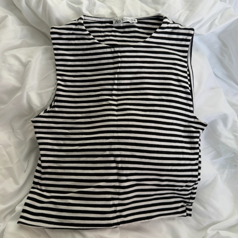 zara striped tank